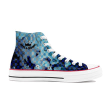 Load image into Gallery viewer, Jaxs n crown print D70 High Top Canvas Shoes - White

