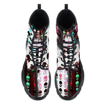 Load image into Gallery viewer, Multicolored skull print Chunky Boots unisex
