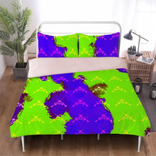 Load image into Gallery viewer, Girls n Guns print purple/green SF_F7 Beddings
