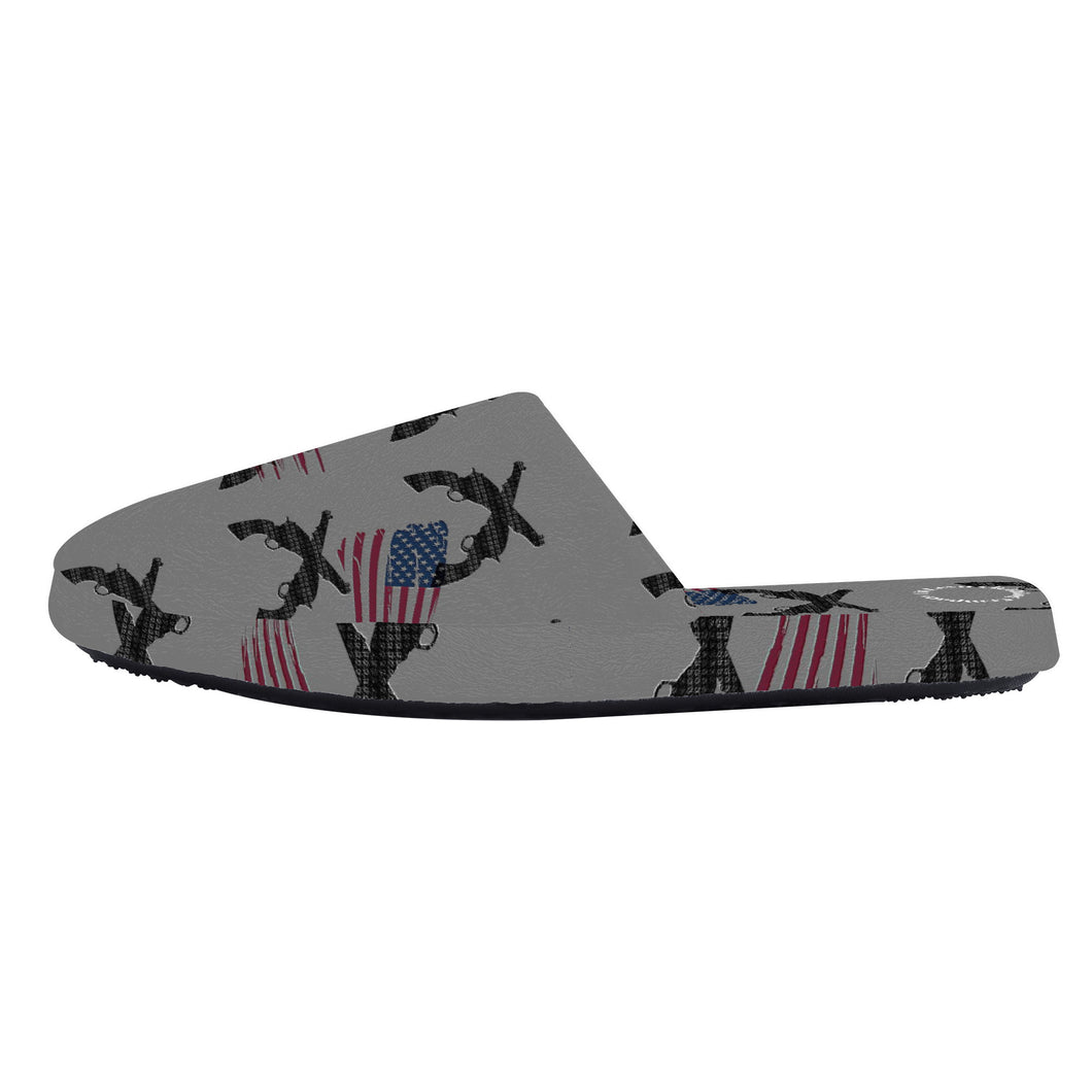American guns/flag print D35 Slippers unisex