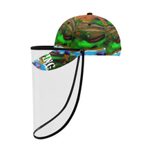 Load image into Gallery viewer, Rafting Art  Print Dad Cap (Detachable Face Shield)
