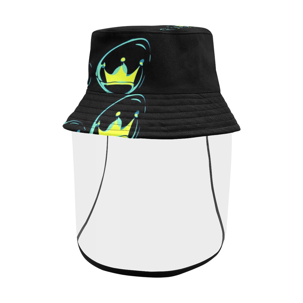 Jaxs n crown print Men's Bucket Hat (Detachable Face Shield)