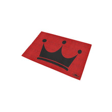 Load image into Gallery viewer, Jaxs n crown print Bath Rug 20&#39;&#39;x 32&#39;&#39;red and black
