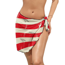 Load image into Gallery viewer, SWS8 PATRIOTIC Ladies Beach Wrap Skirt Cloth
