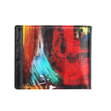 Load image into Gallery viewer, Abstract print  wallet Bifold Wallet with Coin Pocket (Model 1706)
