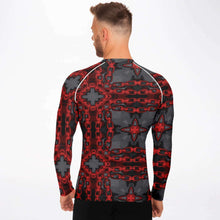 Load image into Gallery viewer, Red Harmony abstract rashguard shirt
