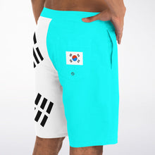 Load image into Gallery viewer, Korean flag print men’s board shorts
