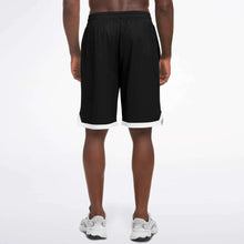 Load image into Gallery viewer, Jaxs n crown print black basketball shorts
