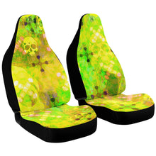 Load image into Gallery viewer, Yello/skull print car seat covers
