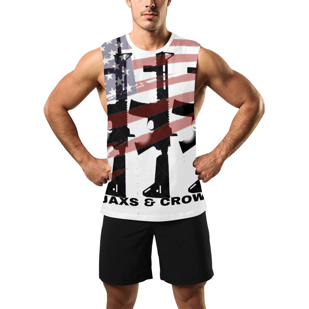 Jaxs & crown RTSO T shirt Men's Open Sides Workout Tank Top (Model T72)