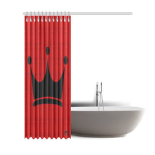 Load image into Gallery viewer, Jaxs n crown print Shower Curtain 72&quot;x84&quot;red and black
