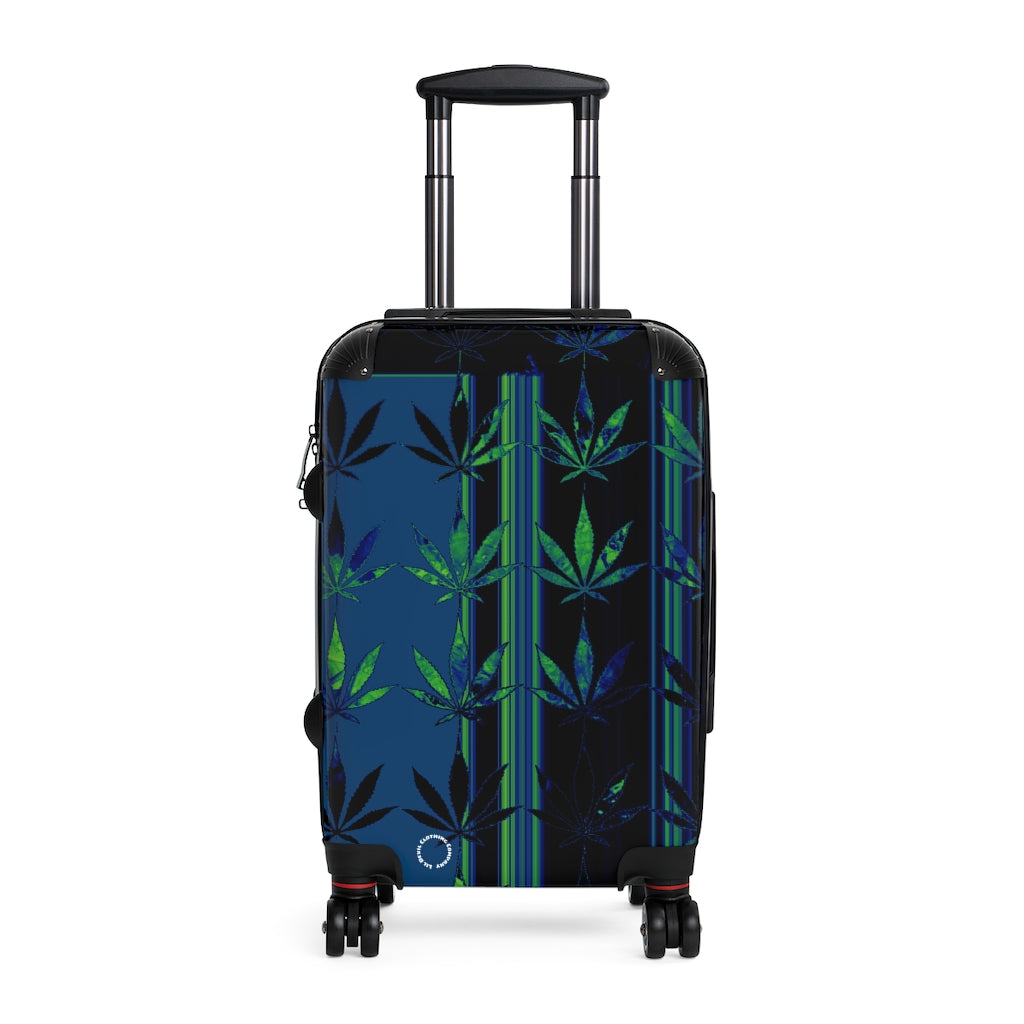 Marijuana leaf print Cabin Suitcase