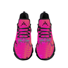 Load image into Gallery viewer, Girls n Guns pink circle print SF_K14 Flex Control Sneaker - Black
