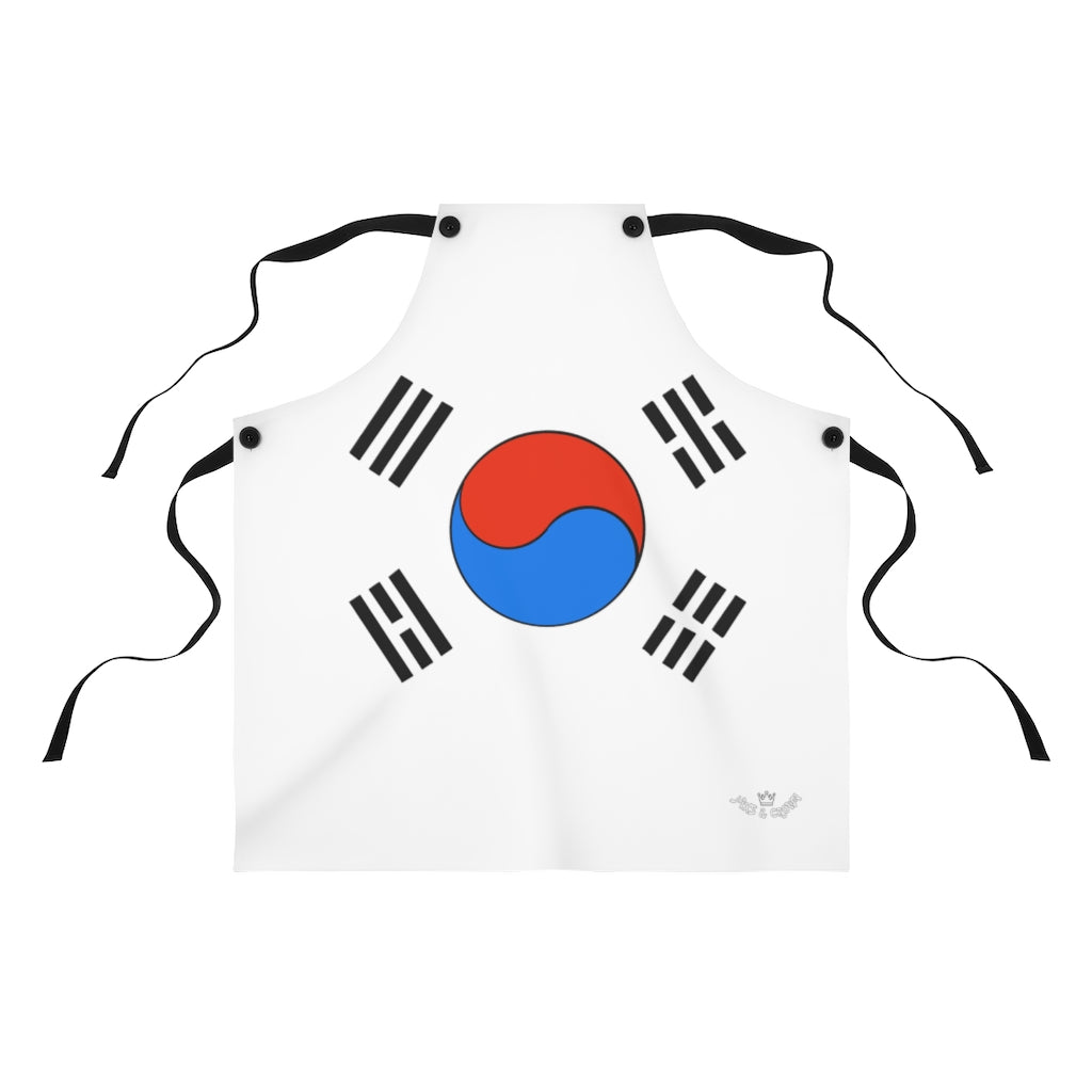 Korean flag print Apron
