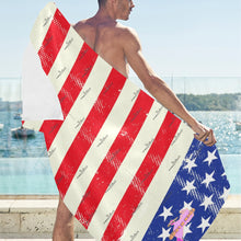 Load image into Gallery viewer, #SWS20 PATRIOT Beach Towel 31.5&quot;x 71&quot;(Made In Queen)
