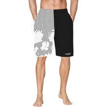 Load image into Gallery viewer, Blk/white skull print Print Basketball Shorts with Pocket
