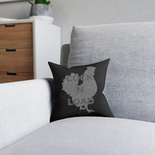 Load image into Gallery viewer, Cock n load Square Pillow - White Back
