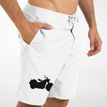 Load image into Gallery viewer, Motorcycle print men’s board shorts
