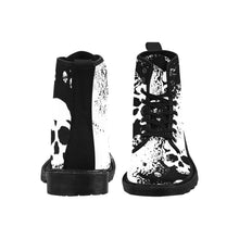 Load image into Gallery viewer, Jaxs n crown print sculls Martin Boots for Men (Black) (Model 1203H)
