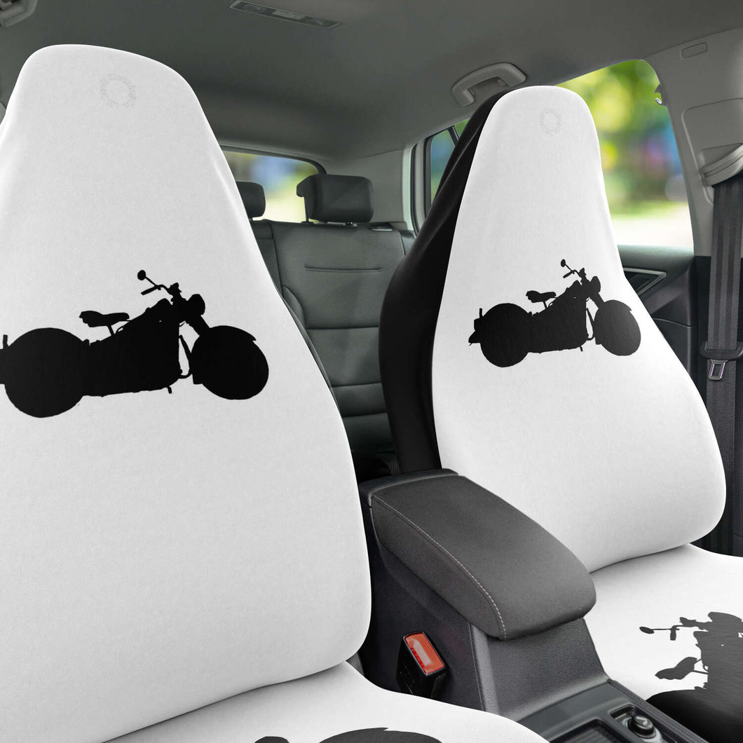 Motorcycle print car seat covers