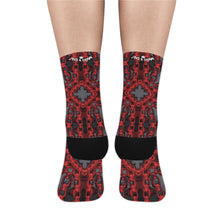 Load image into Gallery viewer, Red Harmony abstract Trouser Socks (3-Pack)
