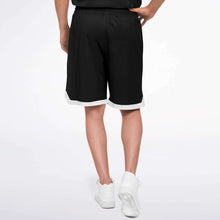 Load image into Gallery viewer, Jaxs n crown print black basketball shorts
