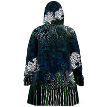 Load image into Gallery viewer, Teal abstract print cloak
