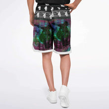 Load image into Gallery viewer, Skateboard art print shorts
