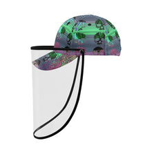 Load image into Gallery viewer, skull print Dad Cap (Detachable Face Shield)
