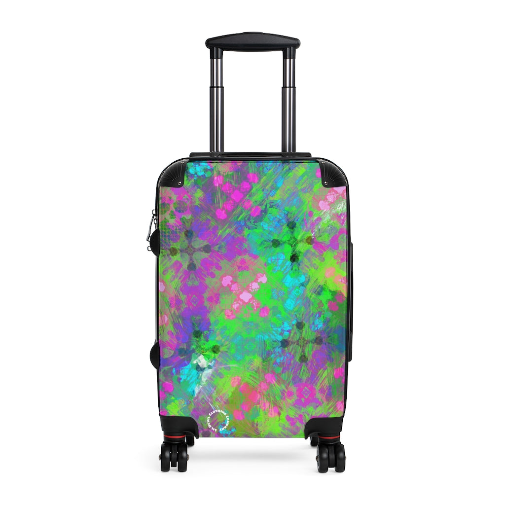 Skull abstract print Cabin Suitcase