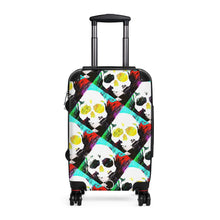 Load image into Gallery viewer, Diamond/skull print Cabin Suitcase
