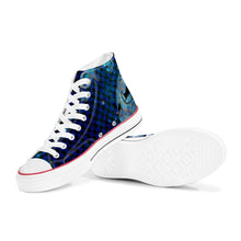 Load image into Gallery viewer, Jaxs n crown print D70 High Top Canvas Shoes - White
