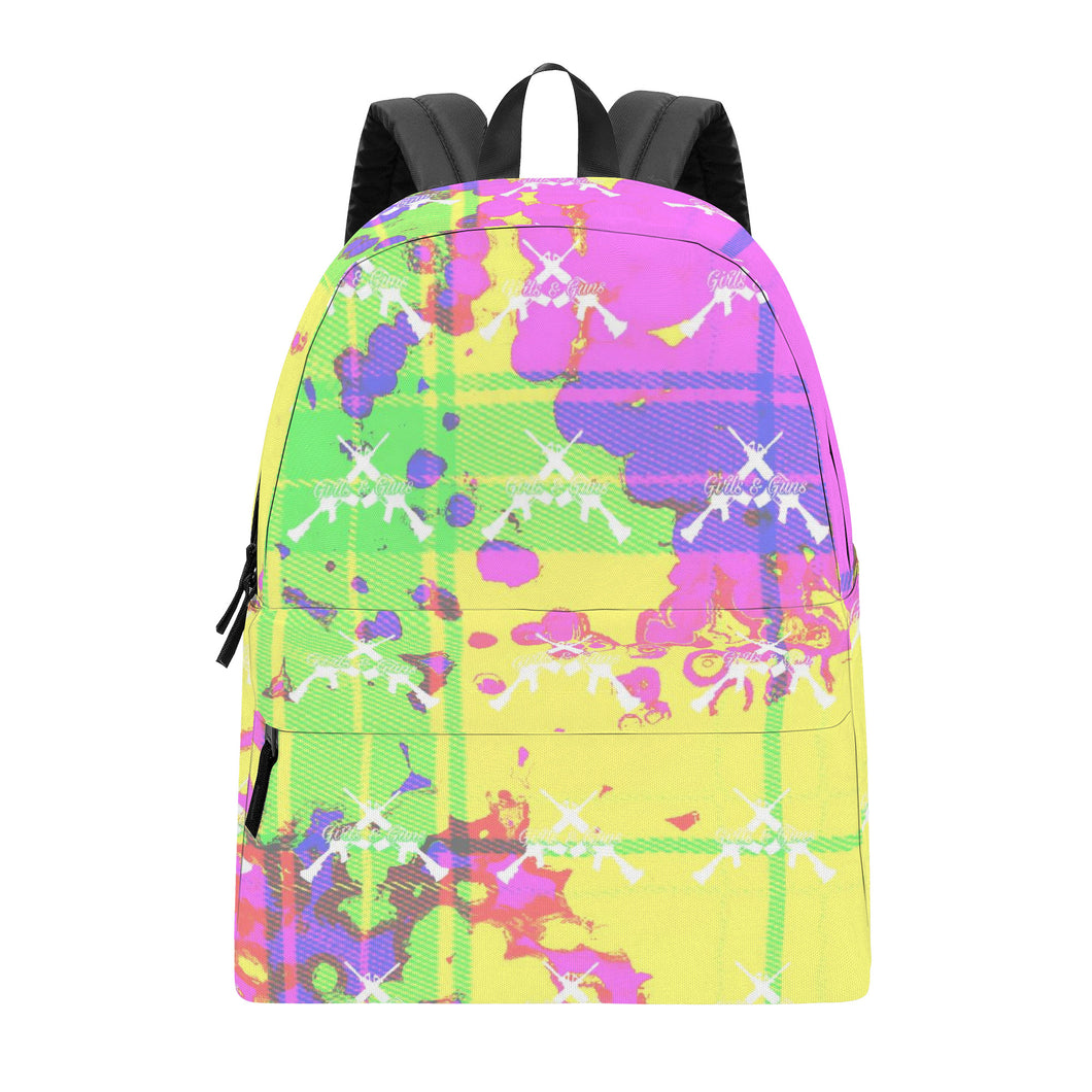 Girls n Guns print candi colors D39 All Over Print Cotton Backpack
