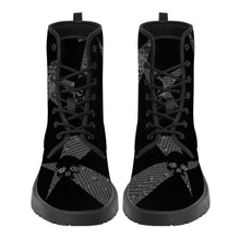 Load image into Gallery viewer, Triangular /skulls print Leather Boots unisex
