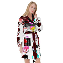 Load image into Gallery viewer, Multicolored skull print D52 Bath Robes
