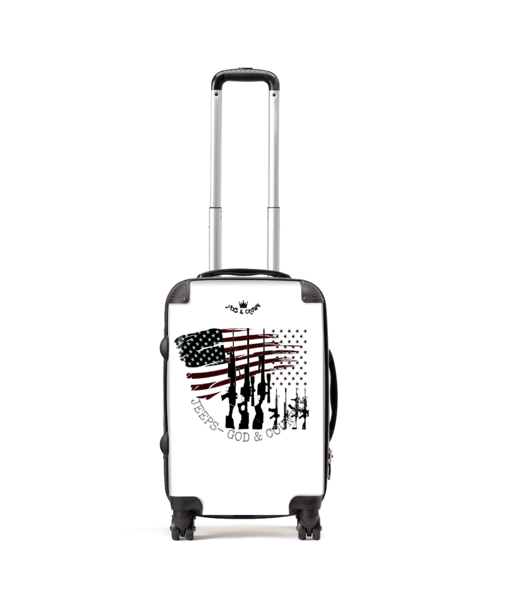 Jeeps/god/country print Cabin Carry-On Suitcase 19