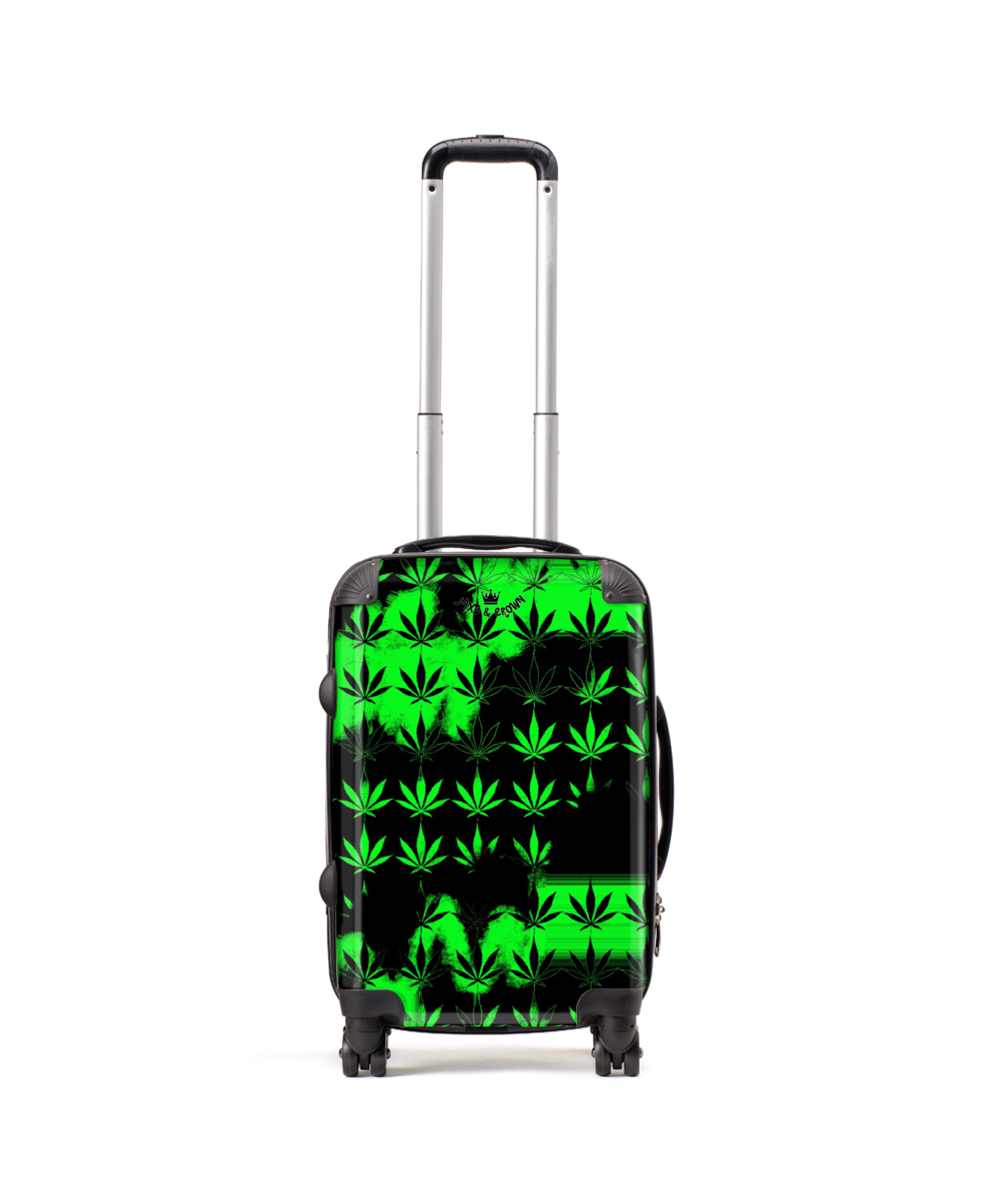 Marijuana print Cabin Carry-On Suitcase 19