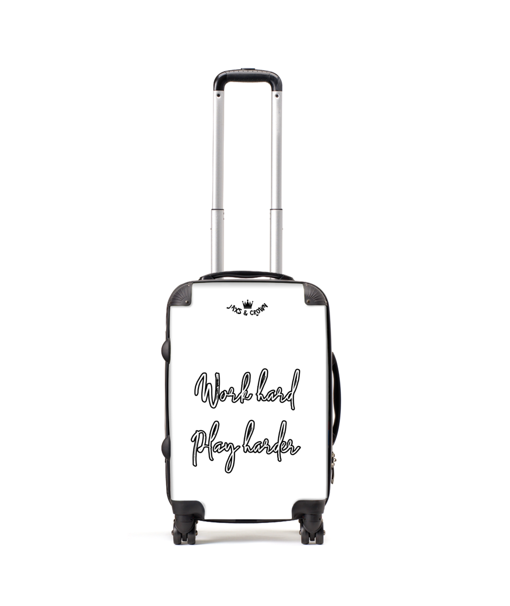 Work hard print Cabin Carry-On Suitcase 19