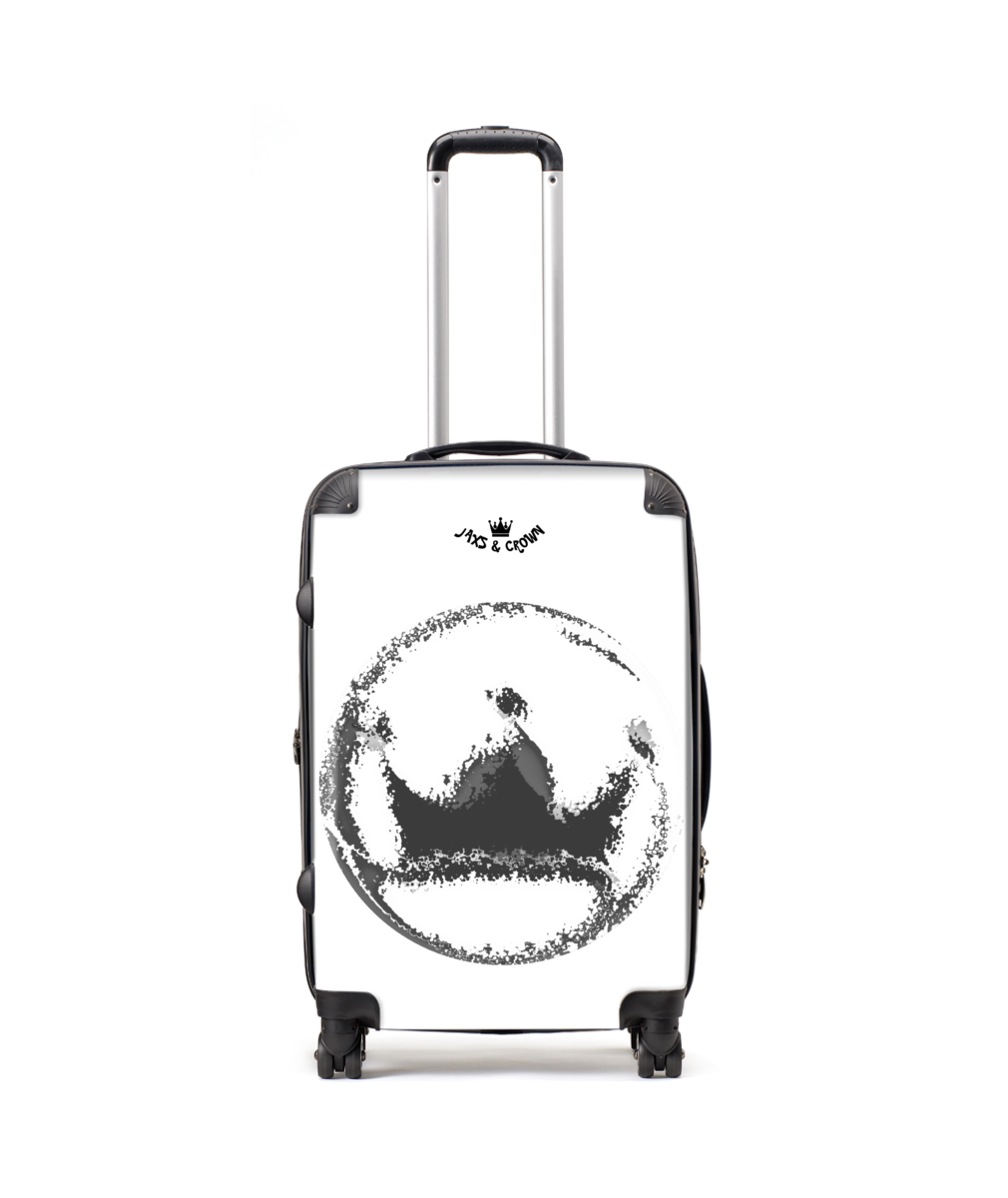 Abstract crown print Medium Suitcase 20.5