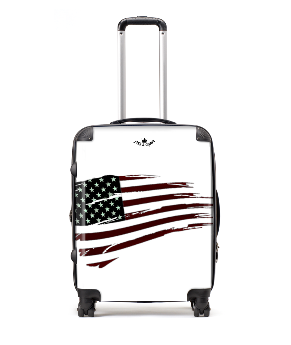 American flag print Large Suitcase 25