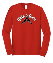 Load image into Gallery viewer, Girls n Guns print Cotton Heritage Unisex Premium Long Sleeve
