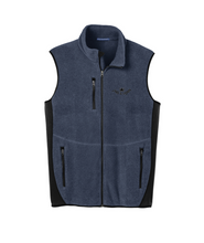 Load image into Gallery viewer, Jaxs n crown print Port Authority® R-Tek® Embroidered Pro Fleece Full-Zip Vest
