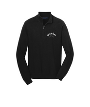 Load image into Gallery viewer, Girls n Guns print Port Authority 1/2-Zip Embroidered Sweater
