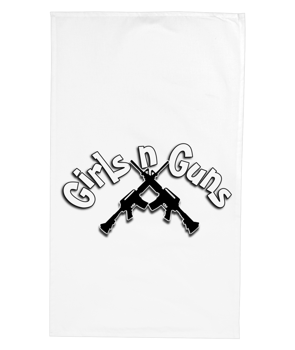 Girls n Guns print Tea Towels (Cotton Twill fabric)