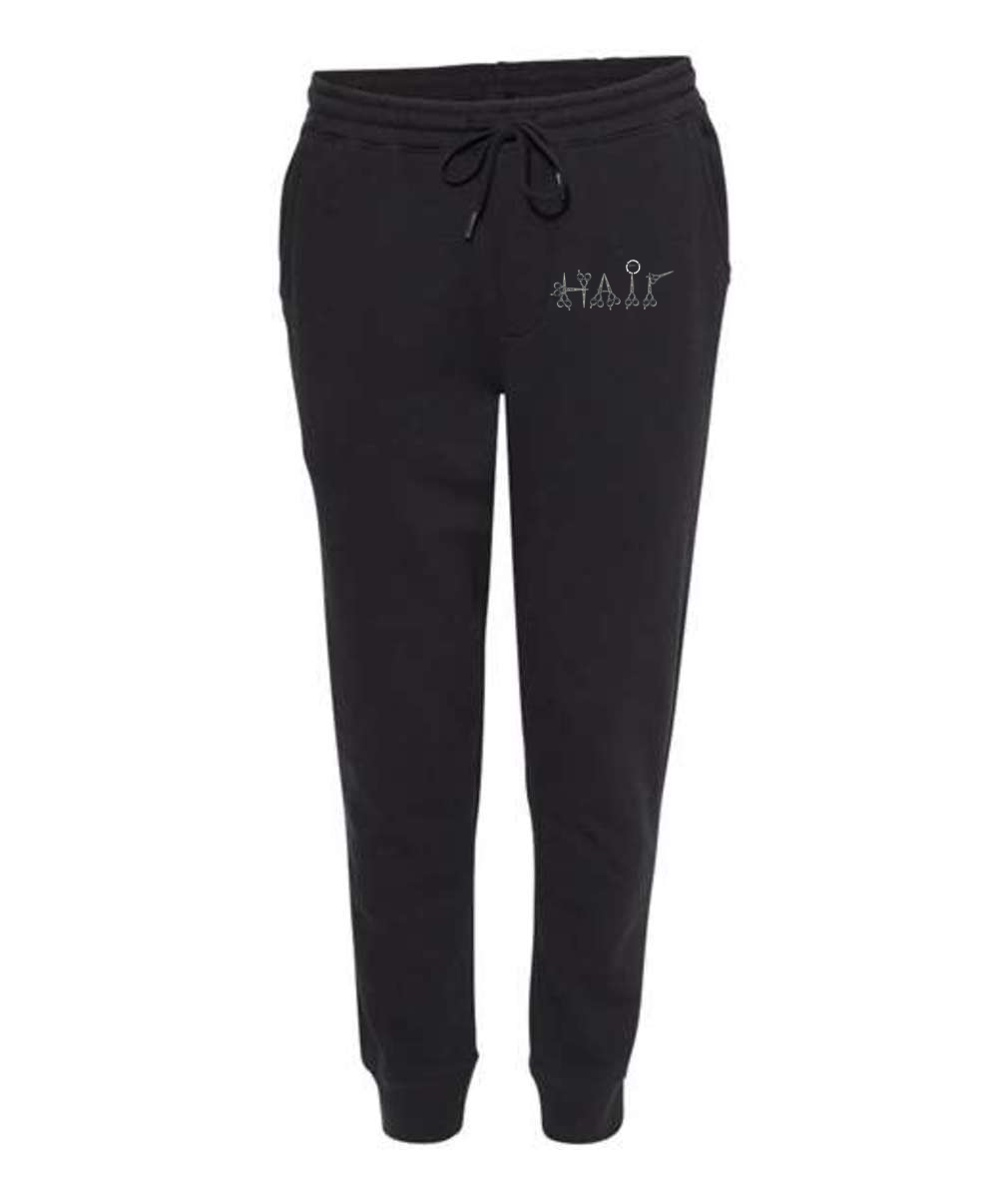 Hair print Independent Trading Co. - Midweight Fleece Embroidered Joggers