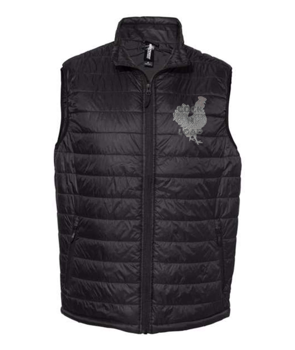 Cock n load Embroidered Independent Trading Co. - Puffer Vest or Similar