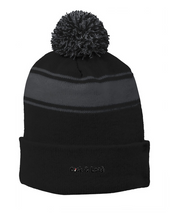 Load image into Gallery viewer, Cock n load Embroidered Sport-Tek® Stripe Pom Pom Beanie or Similar
