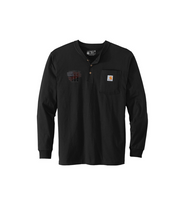 Load image into Gallery viewer, Jaxs &amp; crown gtts Embroided Carhartt Long Sleeve Henley T-Shirt
