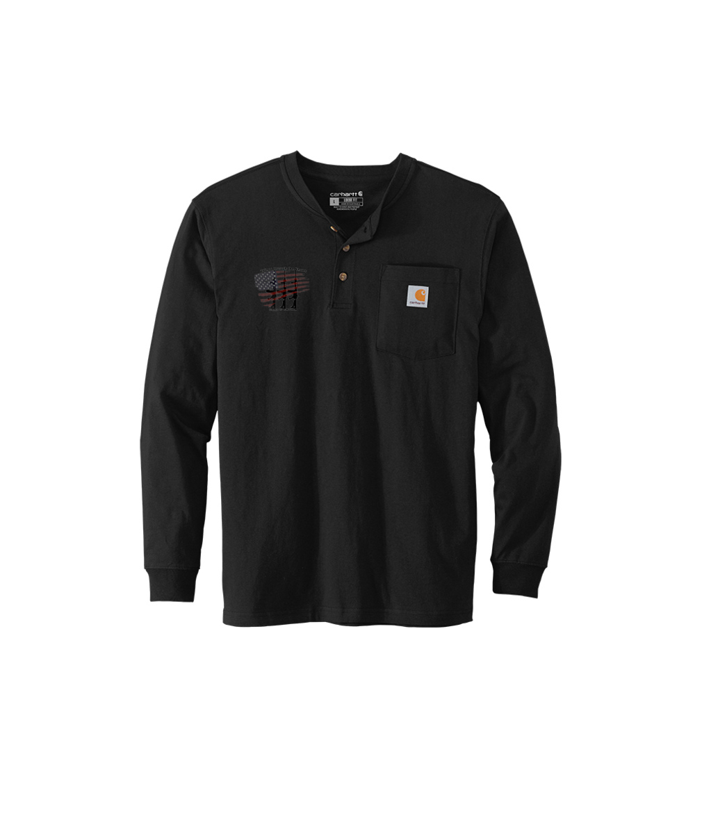 Jaxs & crown gtts Embroided Carhartt Long Sleeve Henley T-Shirt