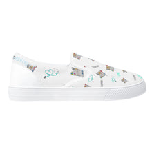 Load image into Gallery viewer, LPN nurse print Slip-on Shoes - White
